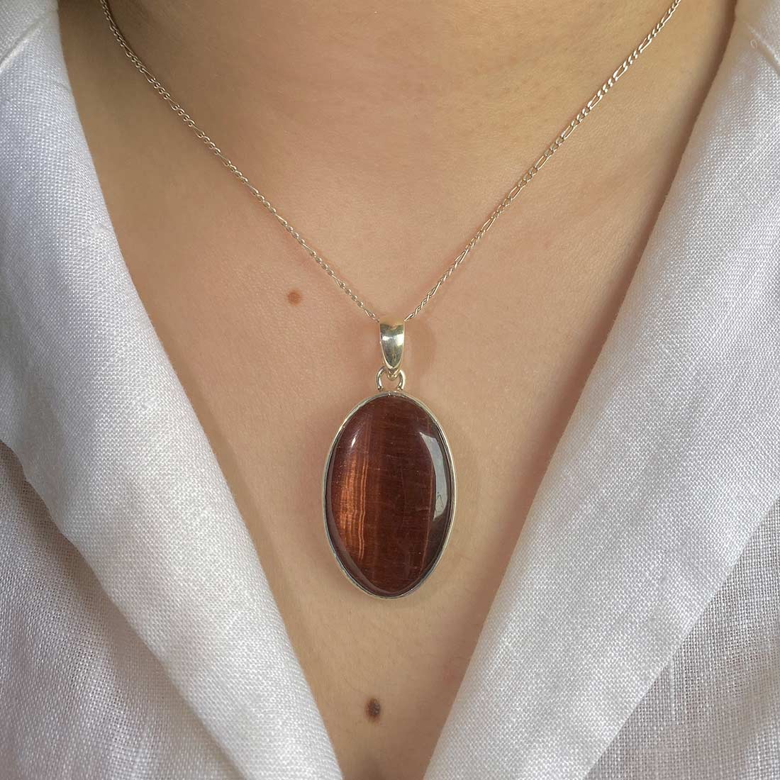 Red Tiger Eye Pendant-(RTE-P-6.)